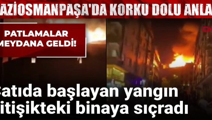 Gaziosmanpaşa’da Çok Katlı Binada Yangın: İki Bina Hasar Gördü