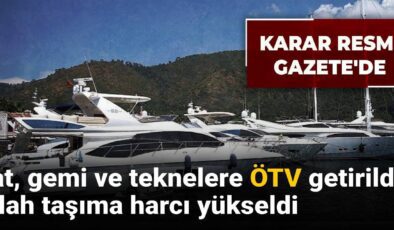 ÖTV ve Silah Taşıma Ruhsatı Harçlarının Yeniden Düzenlenmesine Dair Resmi Gazete Kararları