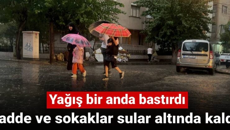 Turgutlu’da Yağmurun Etkisi: Cadde ve Bodrum Katlarda Su Baskını